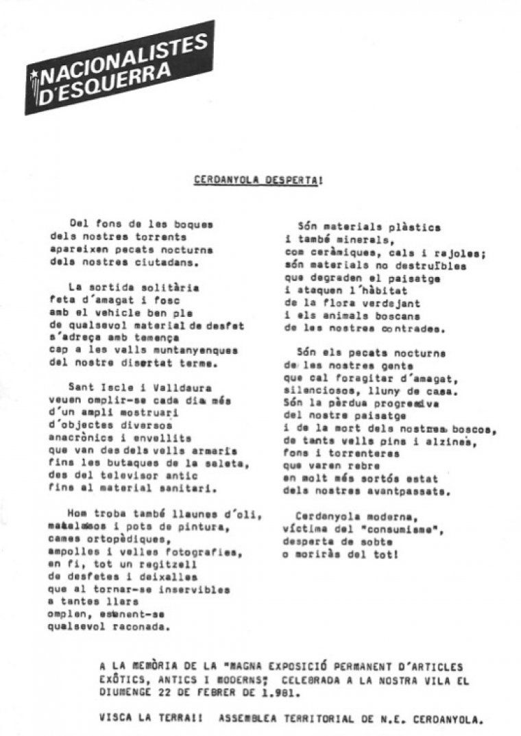 Escrit de Miquel Sánchez - Abocadors NE