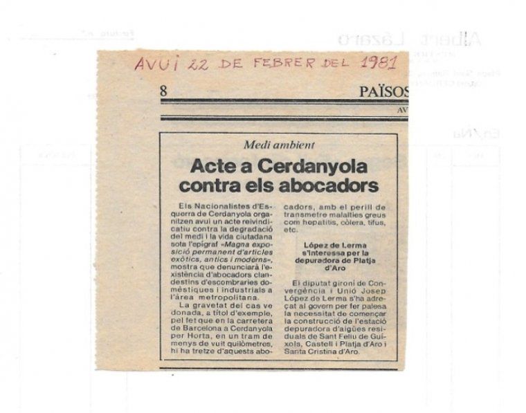 Abocadors - Article al Diari