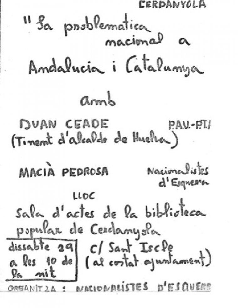 Xerrada Problemàtica Nacional