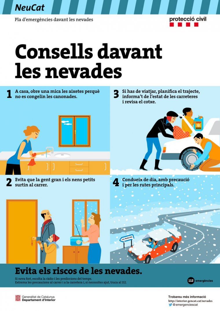 Consells davant les nevades