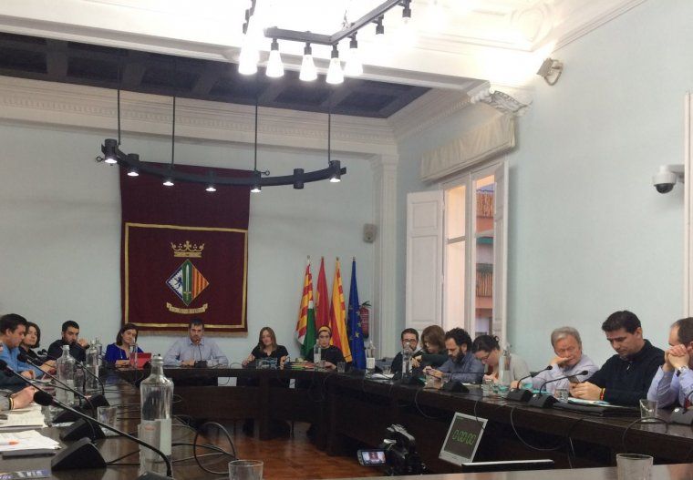 El regidors durant el Ple Municipal del mes de febrer