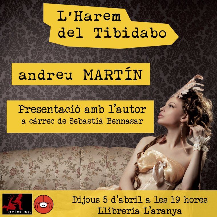 Cartell de la presentació amb Andreu Martín