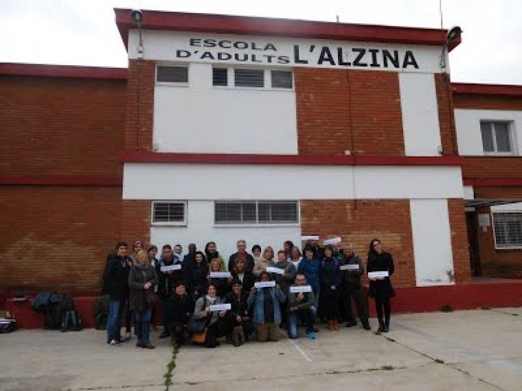 Alumnes de l'Escola L'Alzina