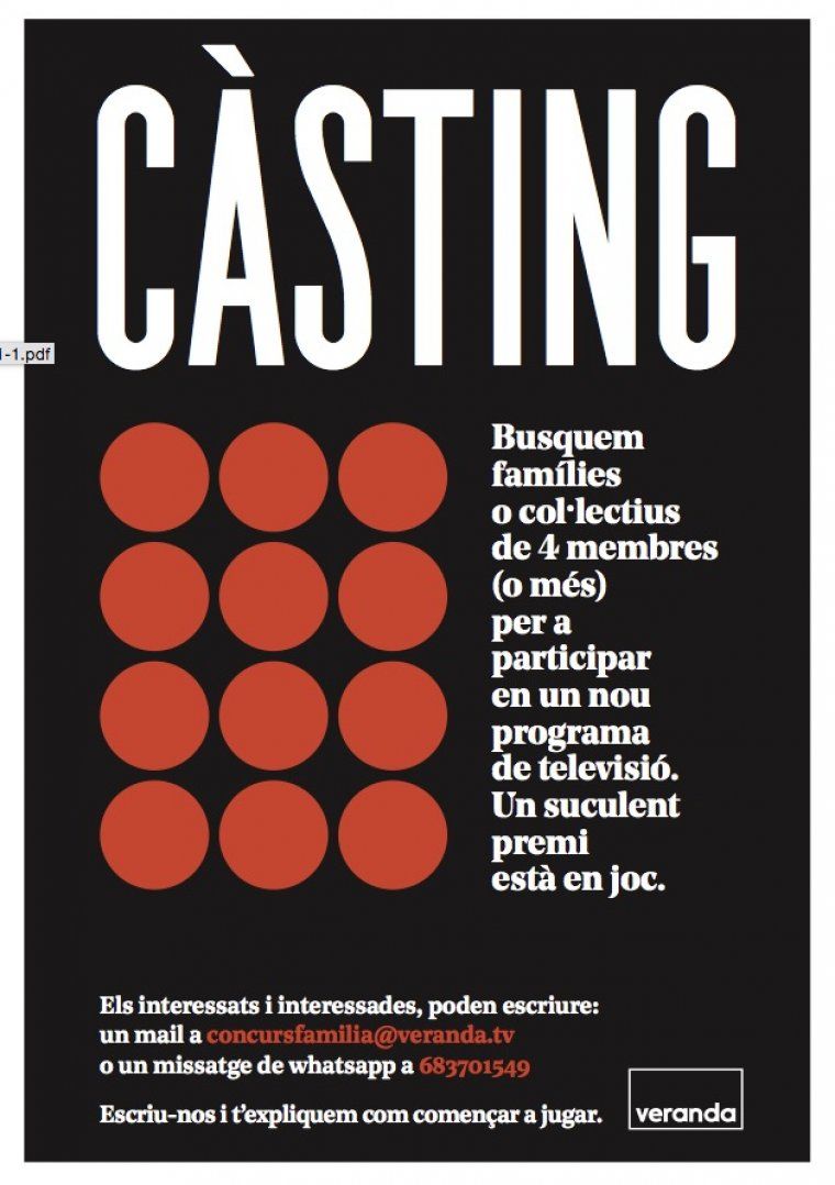 El càsting està obert