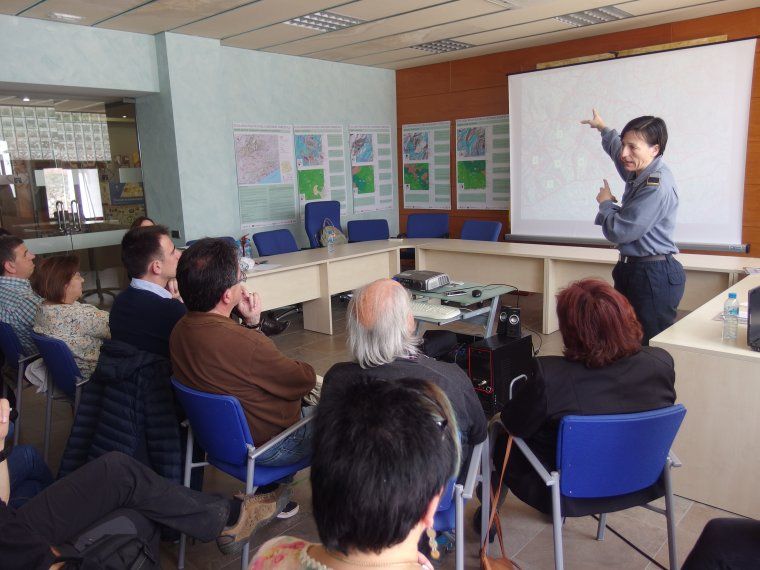 Sessió participativa del projecte pilot a la Reserva de la Biosfera del Montseny (Catalunya), en què es basa el projecte proyecto. Maig 2016