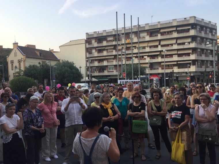 Homes i dones es van concentrar, al mes de juny, per protestar contra la decisió judicial del cas de La Manada