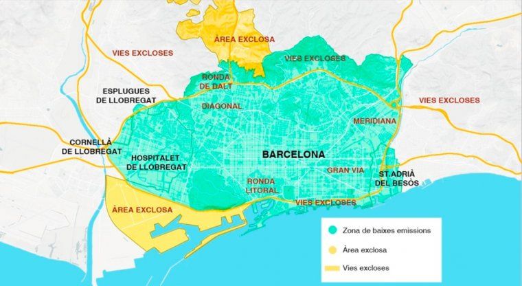 Zona de restricció al trànsit per a vehicles contaminants a partir de 2020