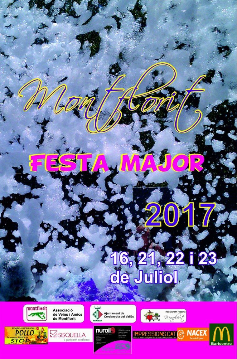 Cartell de la Festa Major 2017