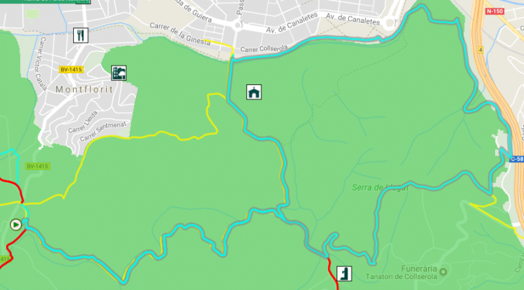 Itinerari passejada arran de la Riera Major