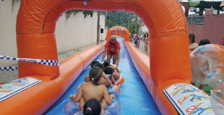 El tobogan aquàtic gegant va ser una innovació de l'edició d'enguany