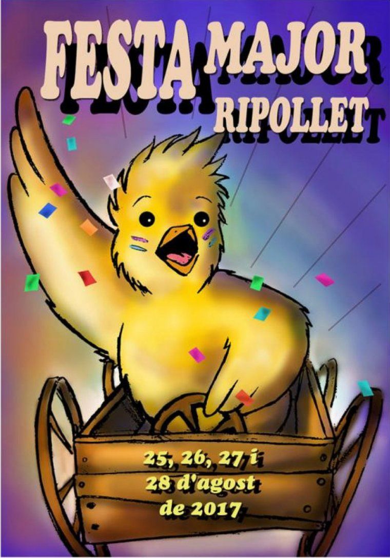 Aquest és el cartell de la Festa Major de Ripollet 2017, la guanyadora d'enguany ha estat Andrea Iglesias. Aquest és el cartell de la Festa Major de Ripollet 2017, la guanyadora d'enguany ha estat Andrea Iglesias.