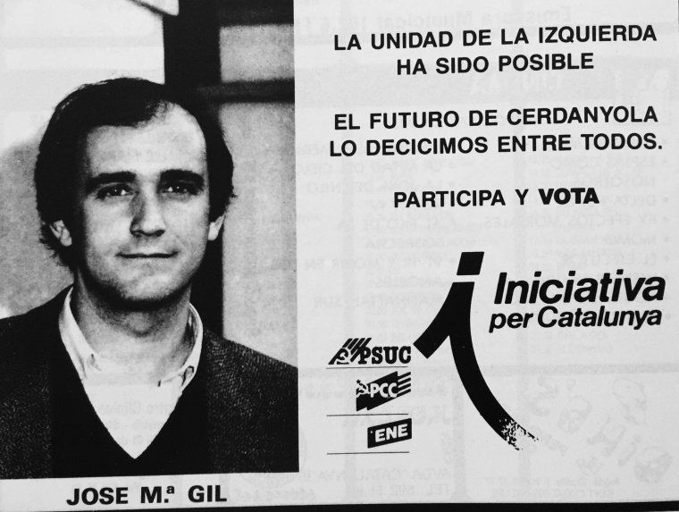 Espai publicitari d'Iniciativa per Catalunya l'any 1987