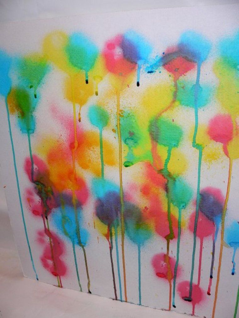 Dibuix amb colorant alimentaris