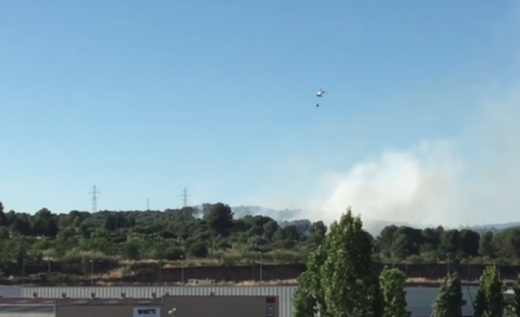 Incendi forestal a Rubí el passat juliol