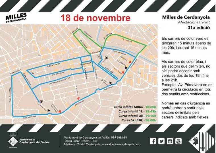 Afectacions al trànsit de les Milles de Cerdanyola