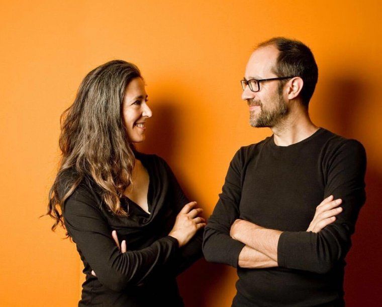 Els autors d'"Un sopar de por", Meritxell Martí i Xavier Salomó Els autors d'"Un sopar de por", Meritxell Martí i Xavier Salomó