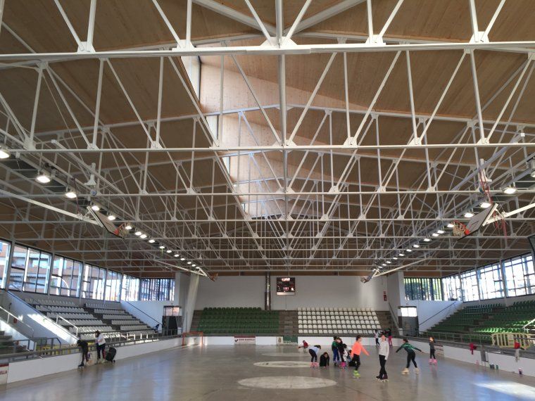 Imatge de l'interior del pavelló Can Xarau-Paco Arpide. FOTO: Artur Ribera