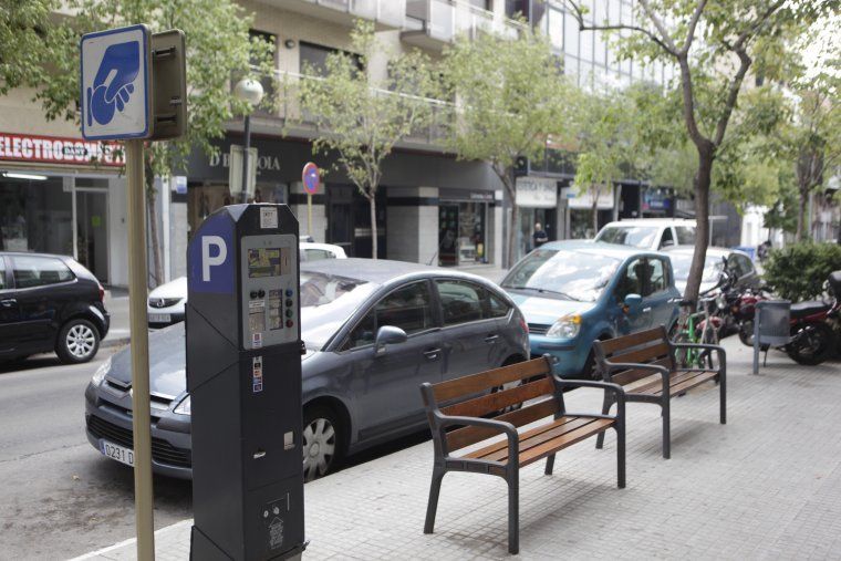 Un tram de zona blava a Cerdanyola