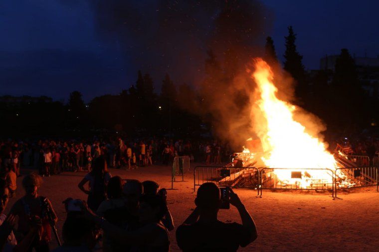Revetlla de Sant Joan al Parc Xarau. FOTO: Arxiu