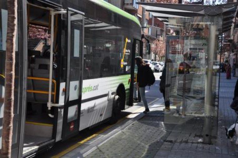 Parada de transport públic a Ripollet