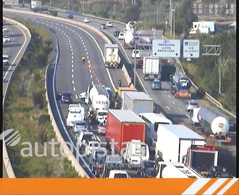 Retencions aquest 20 de setembre a l'AP-7