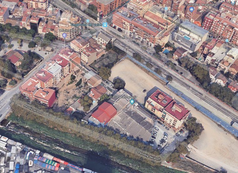 Vista aèria del terreny de Santa Teresa / Arxiu
