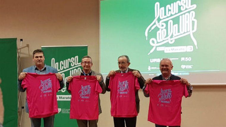 Imatge d'arxiu de l'acte de presentació de La cursa Solidària de la UAB