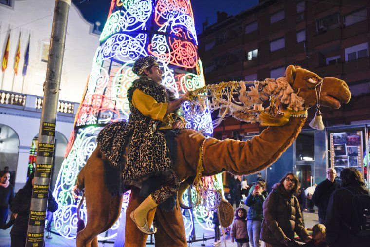 Un dels espectacles durant la Fira de Nadal