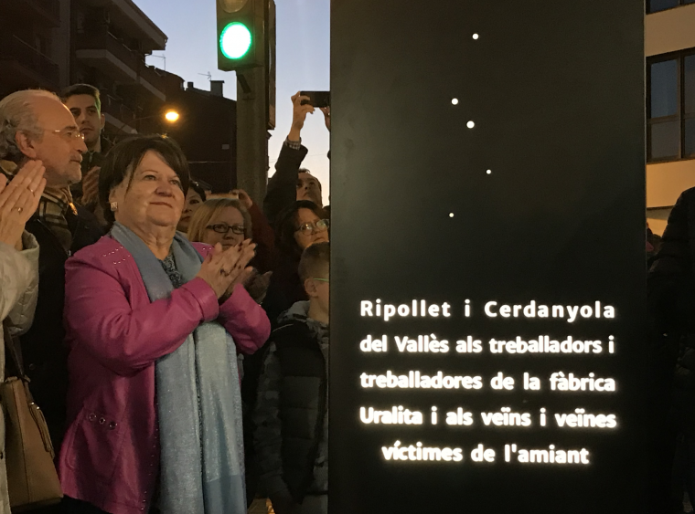 El memorial s'ha instal·lat al creuament de Cerdanyola i Ripollet