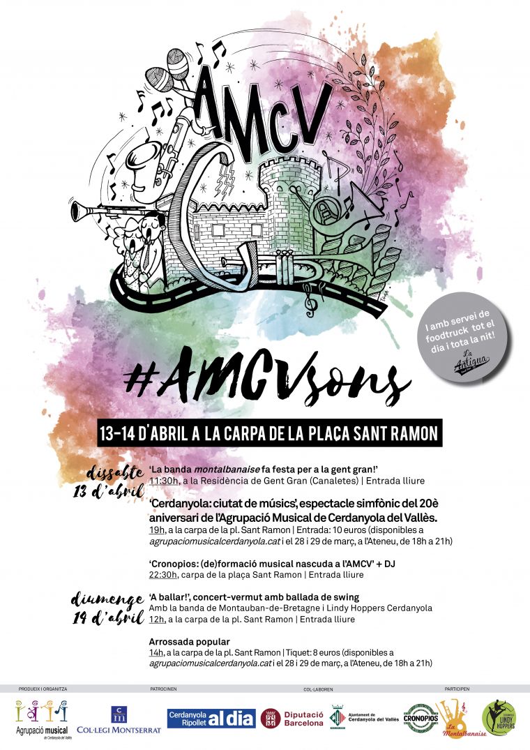 Cartell dels esdeveniments programats pel cap de setmana a Cerdanyola