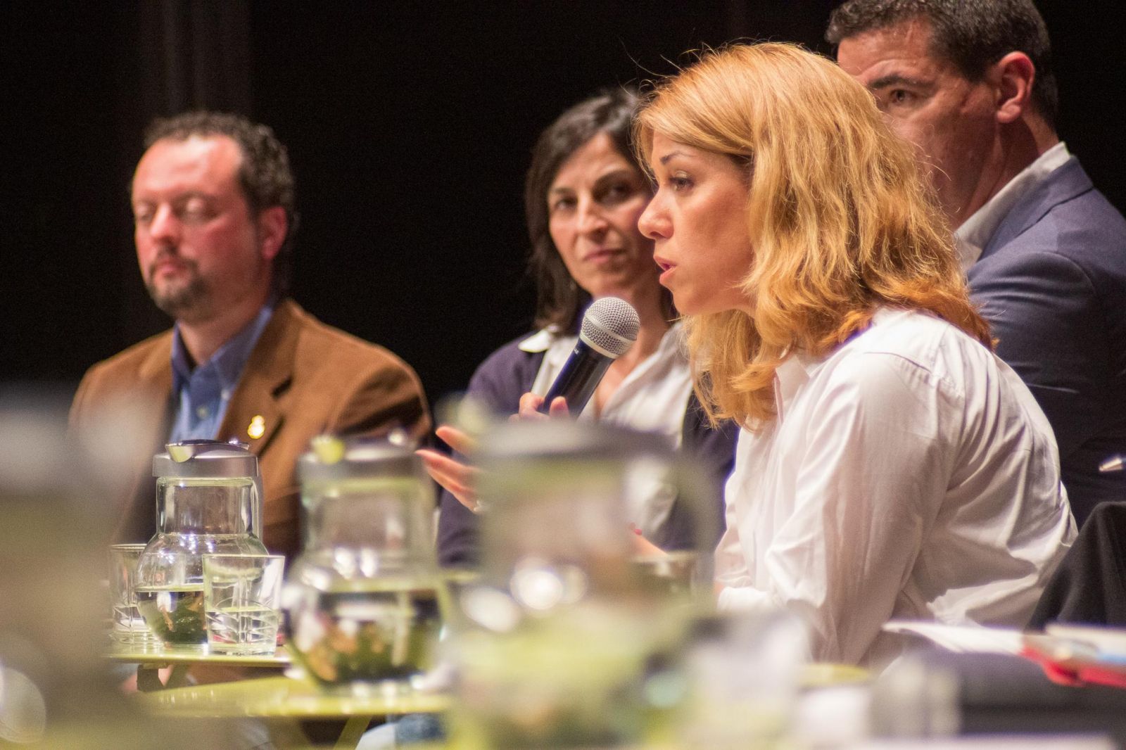 Helena Solà en el debat electoral de les eleccions municipals de 2019. FOTO: Ale Gómez