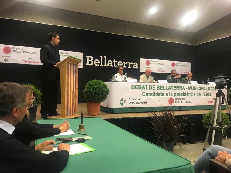 Imatge del debat de candidats a l'EMD de Bellaterra