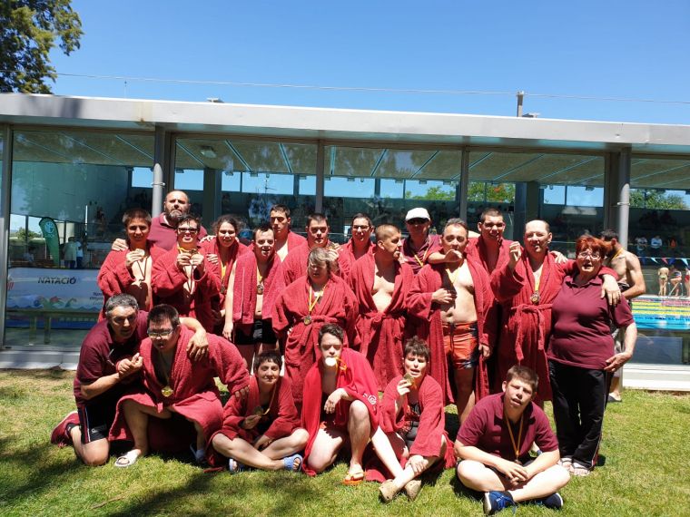 L'equip d'ASPADI que va participar al Campionat de Catalunya