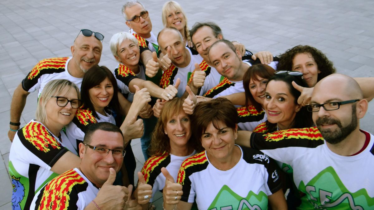 Els participants de la marxa de la Resistència Solidària del CEM Ceranyola