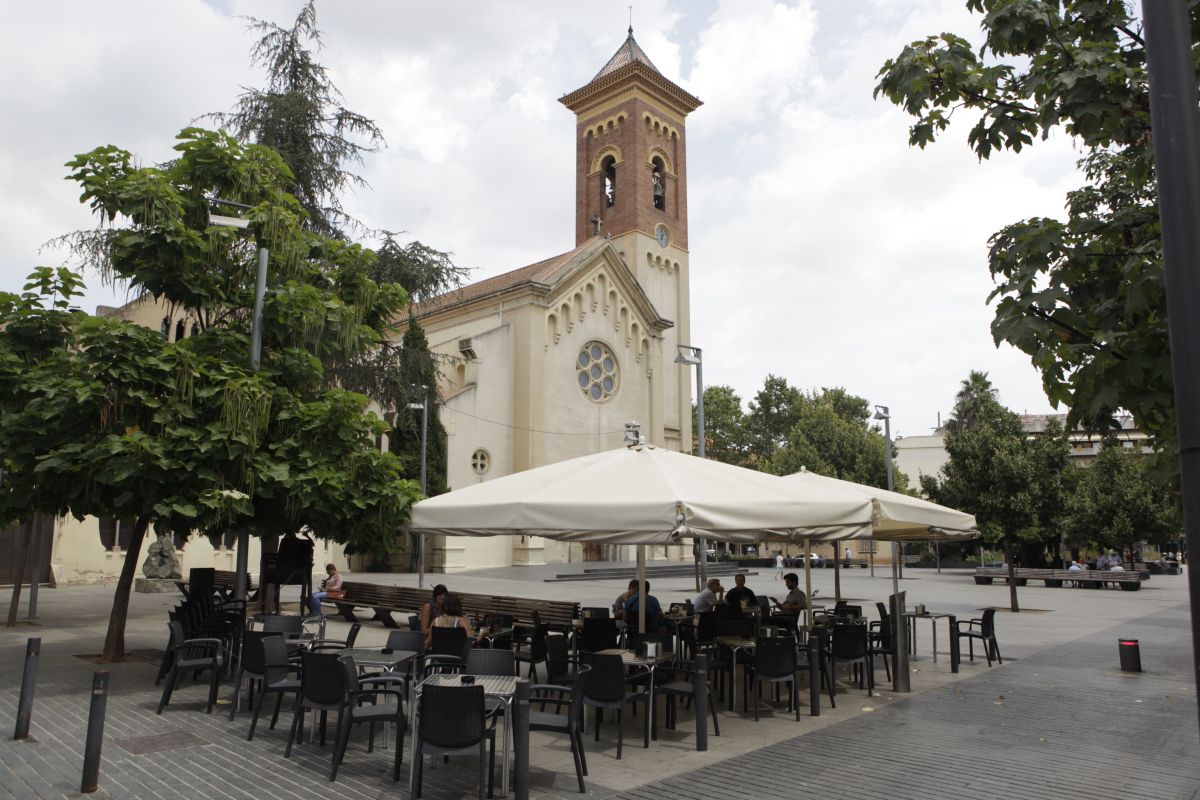 La terrassa d'un bar a Cerdanyola en una foto d'arxiu. 