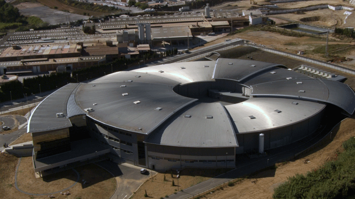 Vista d'ocell del Sincrotró d'Alba