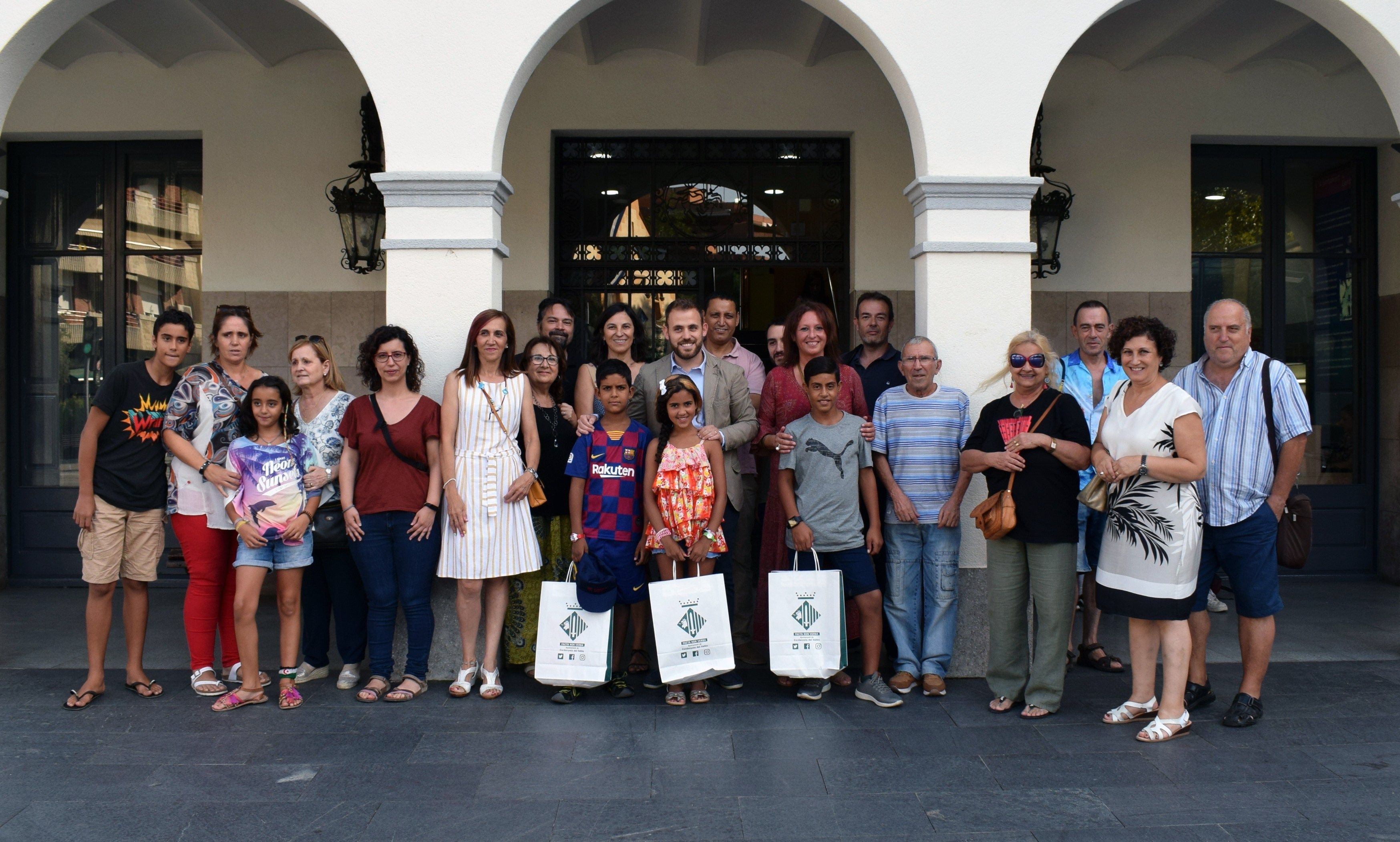 Els infants van ser rebuts oficialment a l'Ajuntament de Cerdanyola dijous 1 d'agost | Cedida
