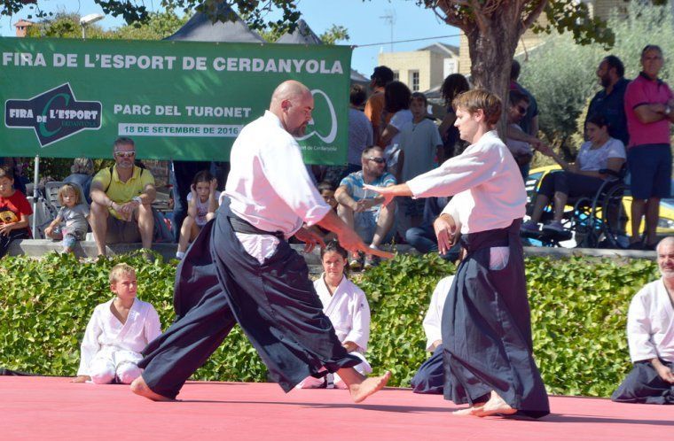 Mostra d'arts marcials a una de les edicions anteriors de la Fira de l'Esport de Cerdanyola | Cedida