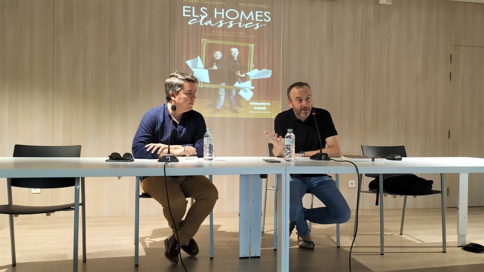 Pedro Pardo i Albert Galceran van presentar "Els homes clàssics" el 3 de setembre a la Biblioteca Central | Helena Rodríguez