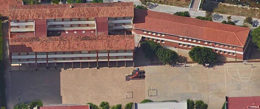 L'Escola Les Fontetes vista de de l'aire | Ajuntament de Cerdanyola del Vallès