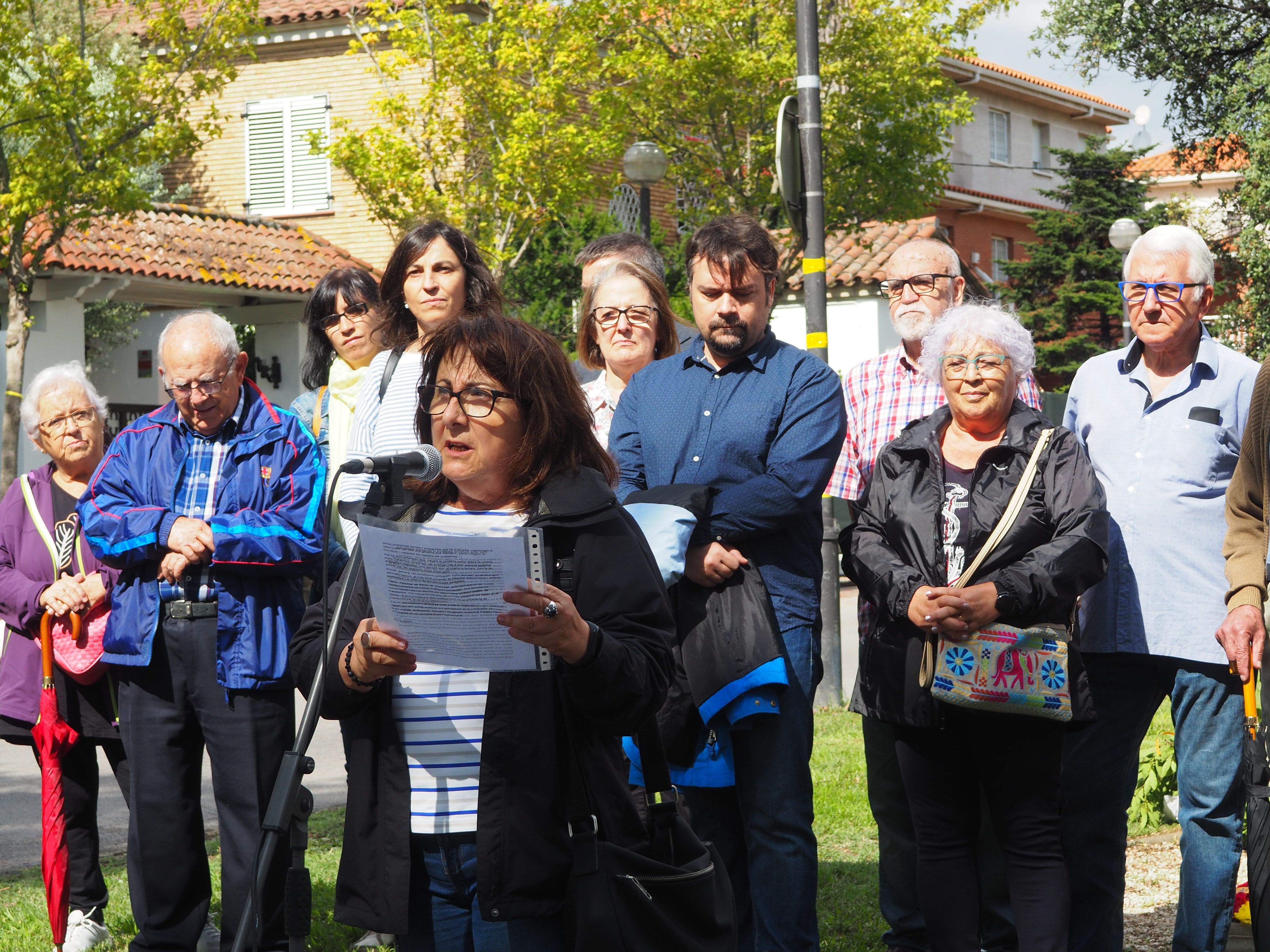 Membres d'En Comú Podem durant la Diada de l'11 de setembre