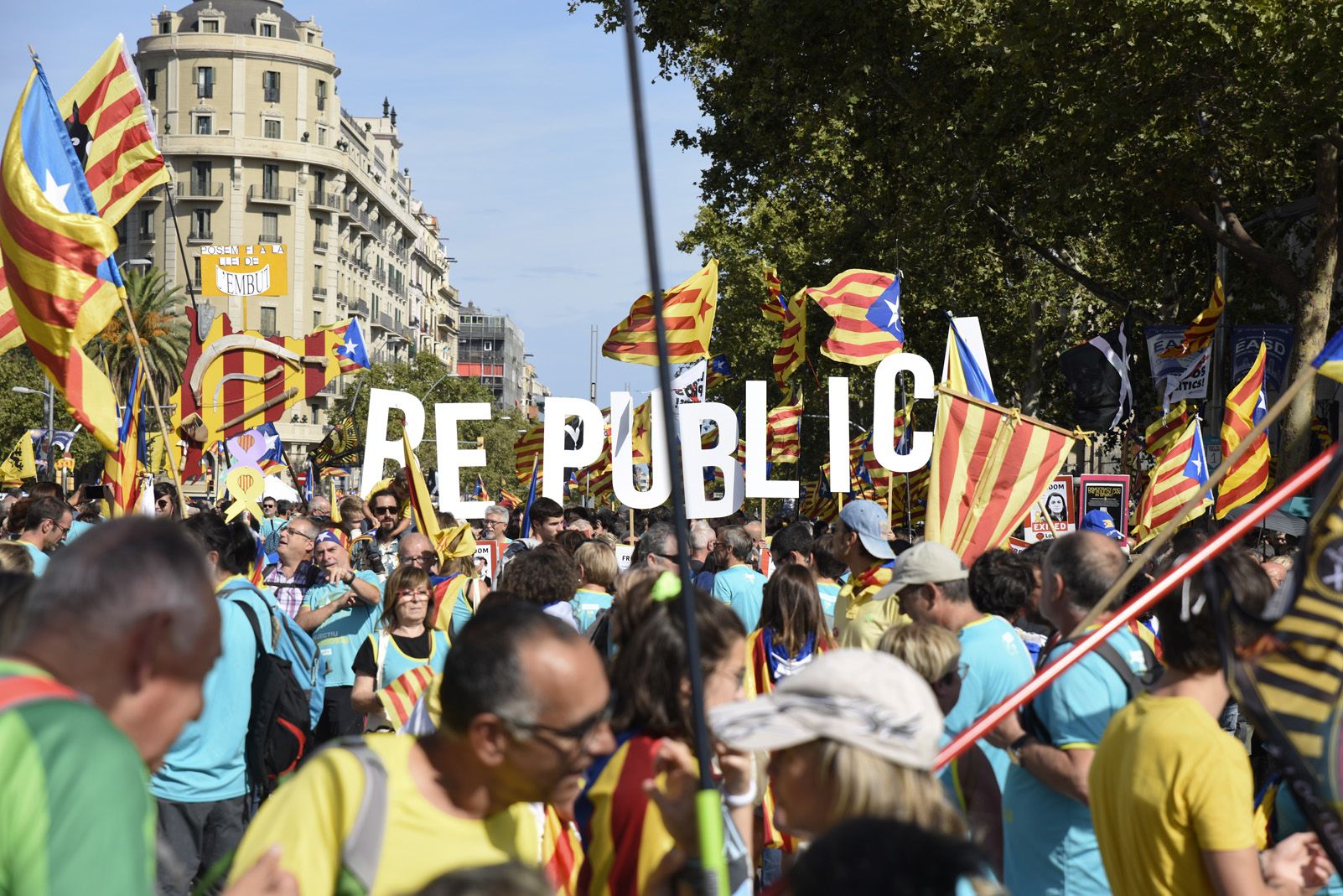 diada nacional catalana 11 setembre barcelona 