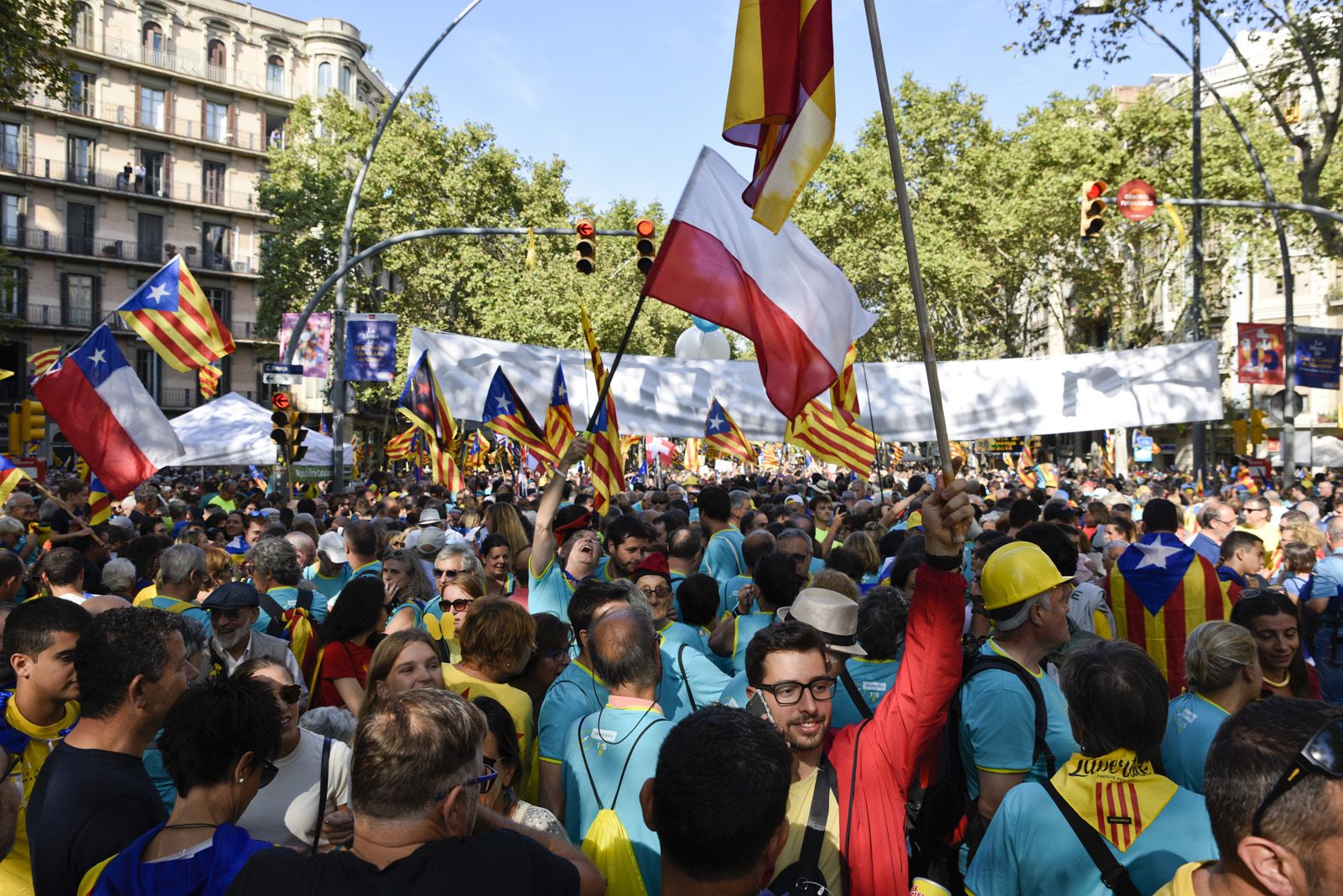 diada nacional catalana 11 setembre barcelona 