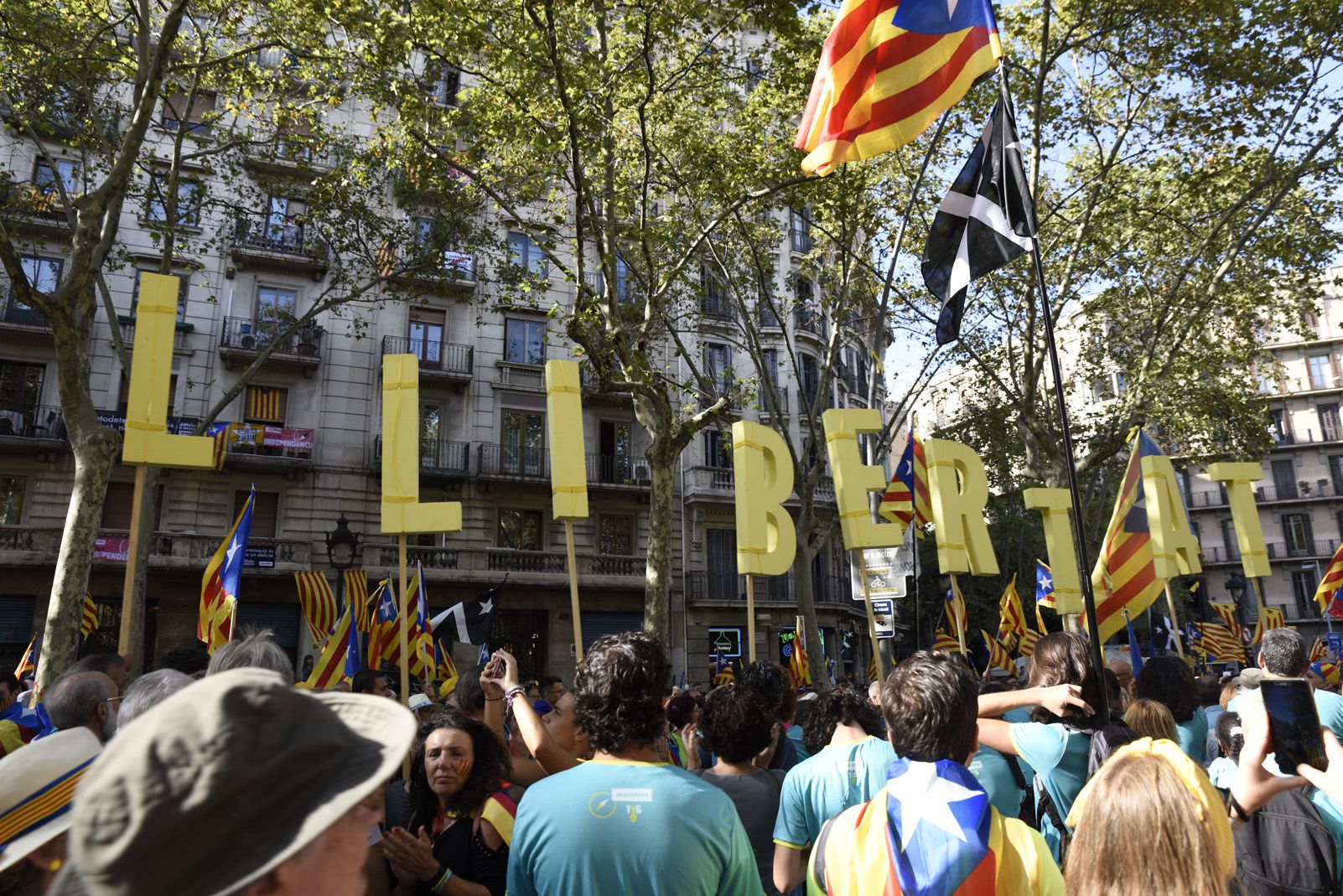 diada nacional catalana 11 setembre barcelona 
