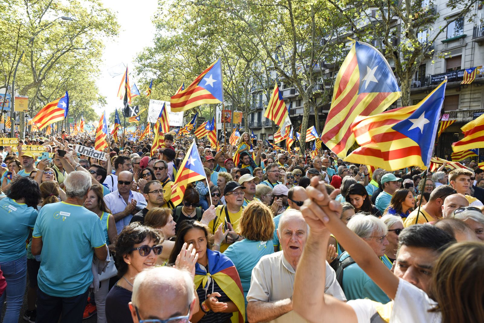 diada nacional catalana 11 setembre barcelona 