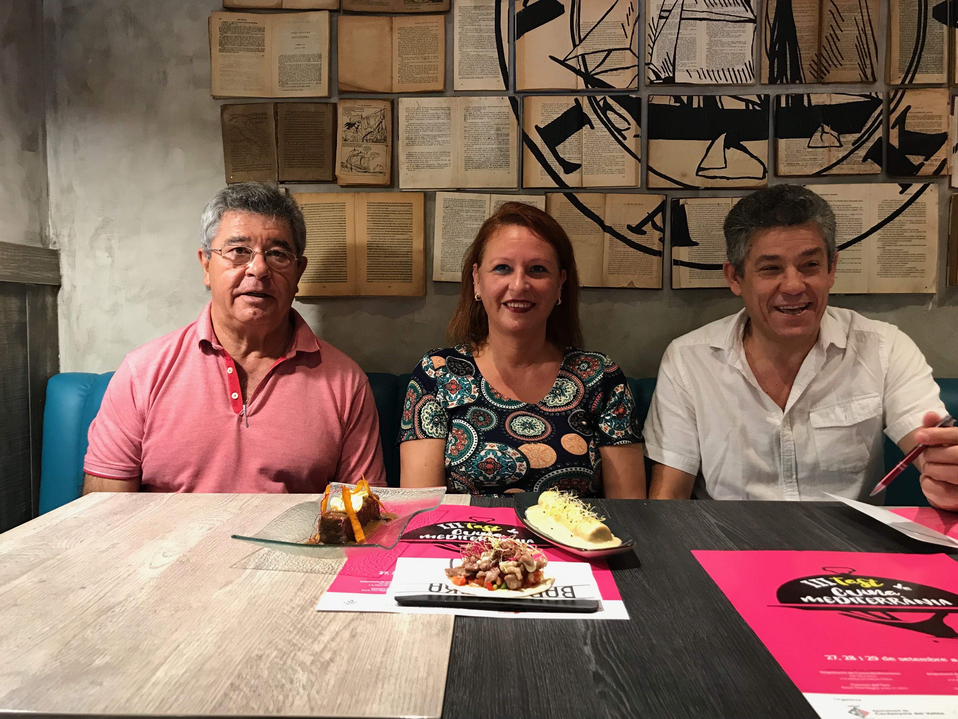 Romero, Arché i Castro a la roda de premsa de presentació del Tast de Cuina Mediterrània