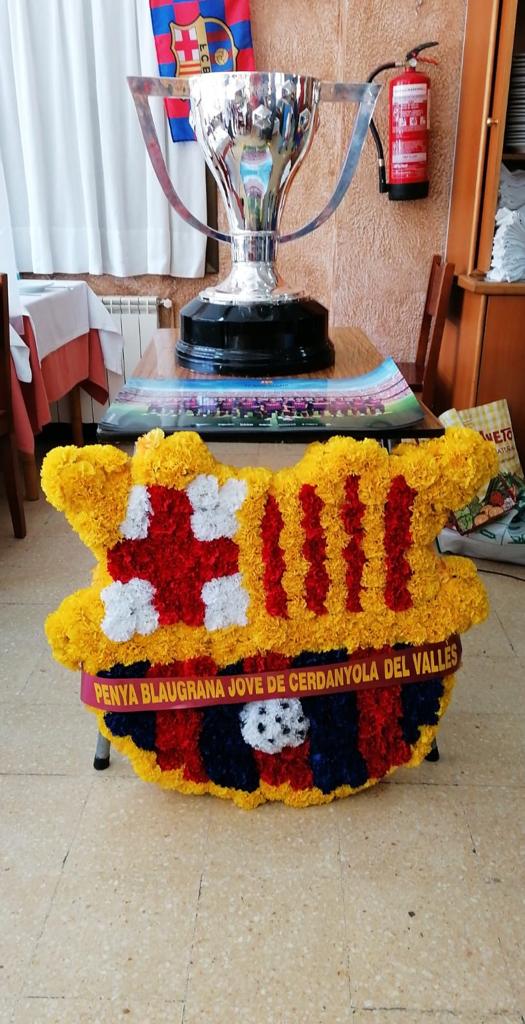 Escut floral de la Penya Blaugrana de Cerdanyola del Vallès