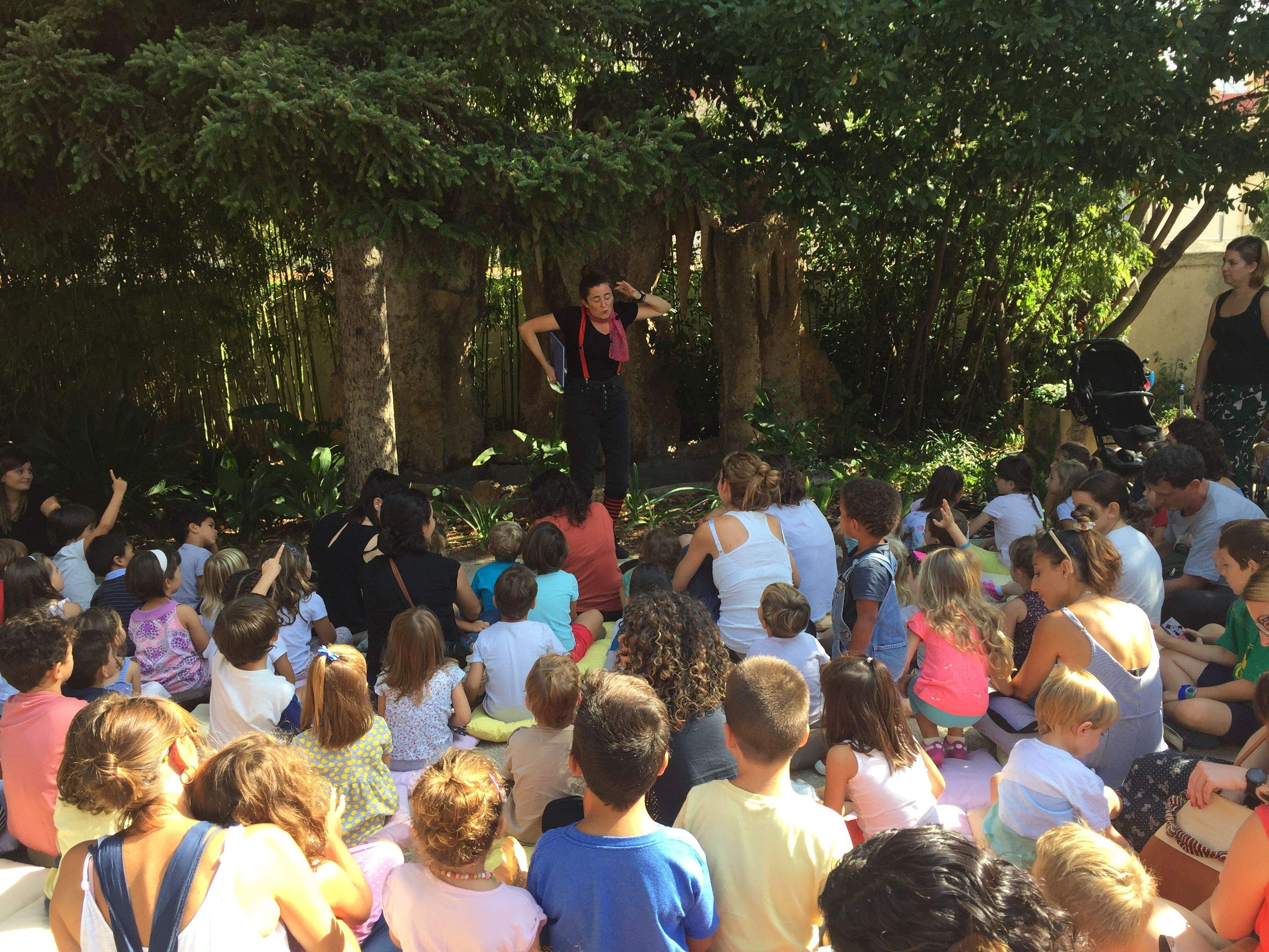 Un dels contacontes durant el Festival Explica'm