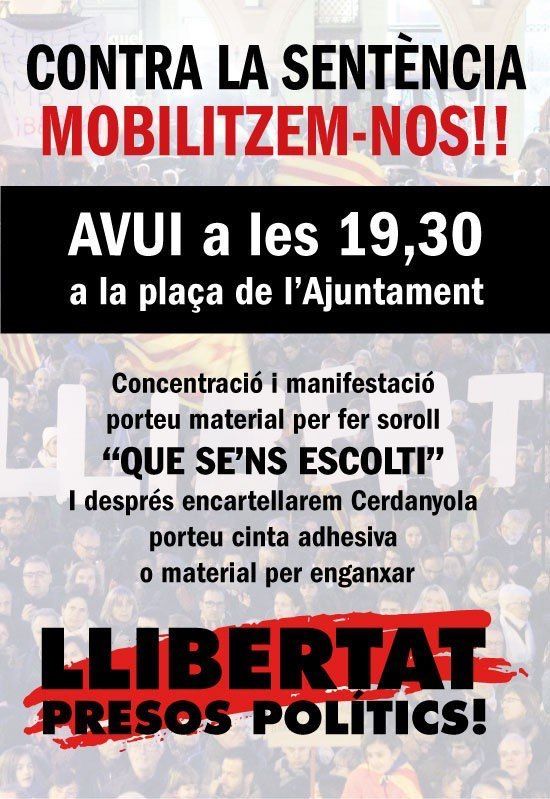 Cartell de la concentració