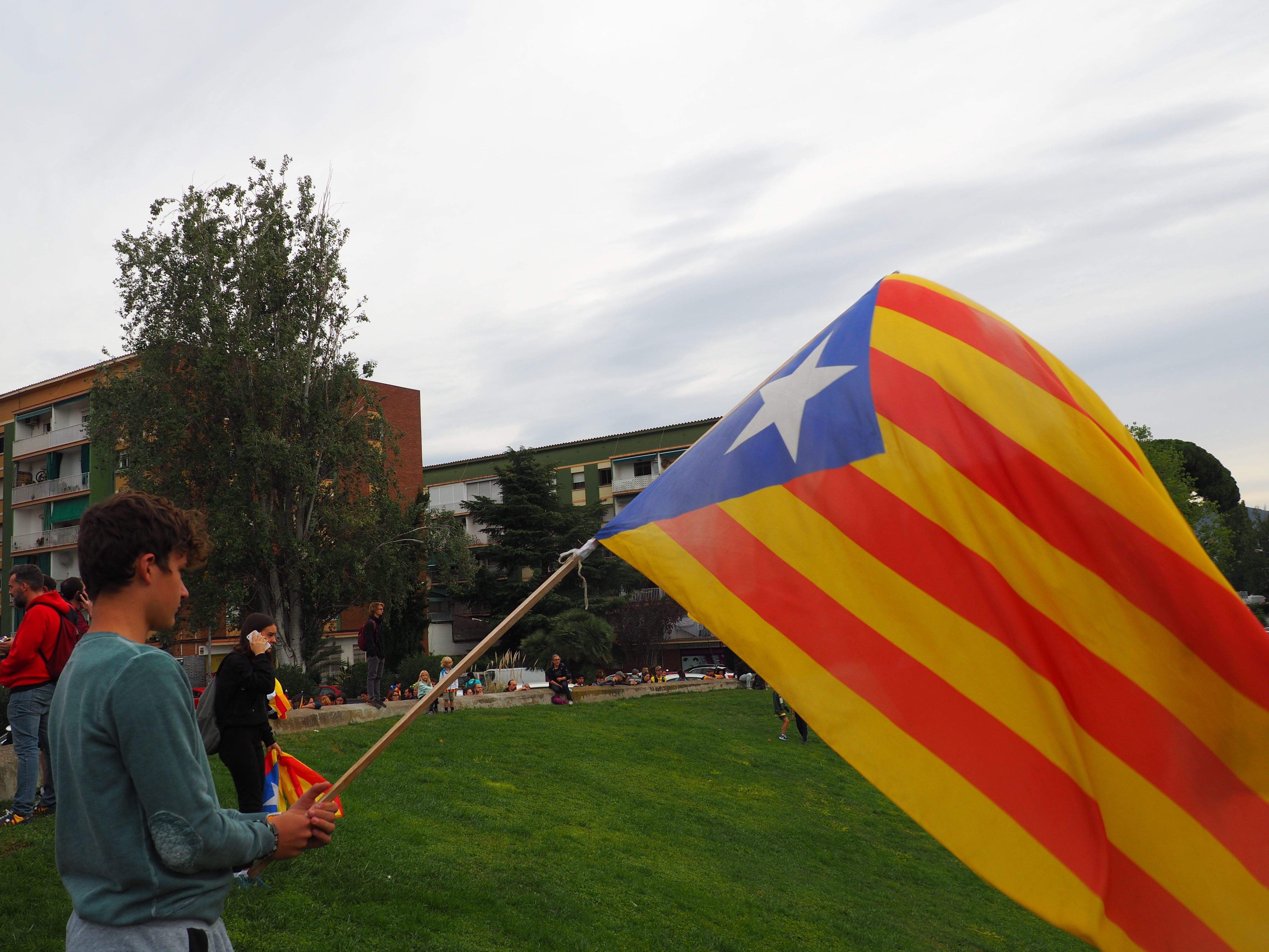 Marxa per la llibertat en resposta a la sentència del Tribunal Suprem. FOTO: Mónica García